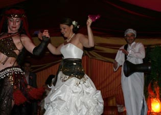 Moroccan themed wedding entertainment